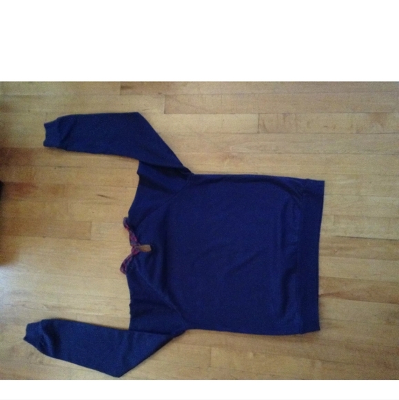 Forever 21 Girls Collard Navy Blue Shirt Size small - Picture 8 of 9